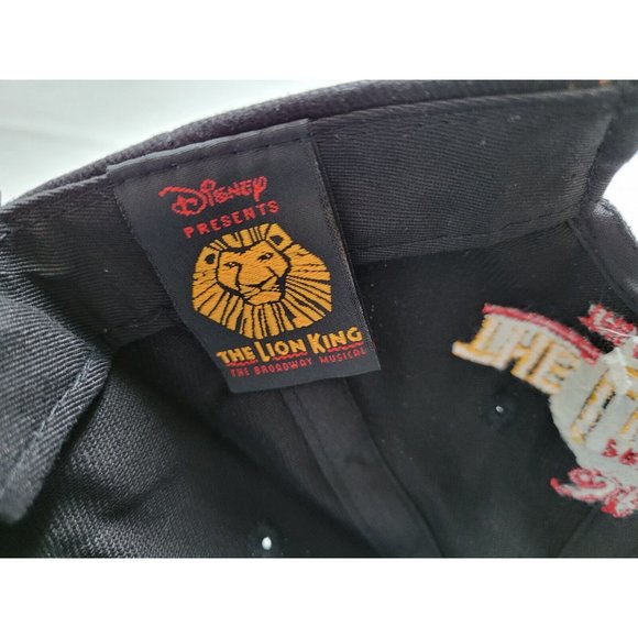 Vintage Disney Black Lion King Strap Back Embroidered Baseball Hat Cap N… - Picture 6 of 6